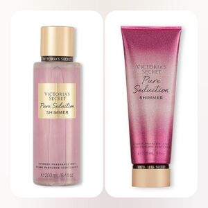 NWT VS Shimmer Pure Seduction Body Mist & Lotion Bundle Set